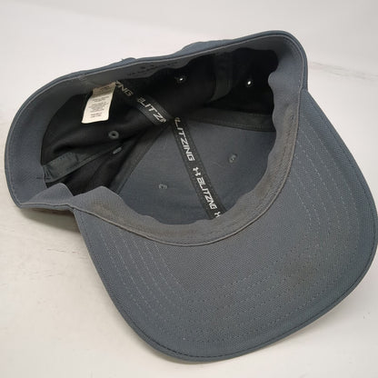 Under Armour Baseball Cap Gray XL Red White Blue Freedom American Flag Logo Hat