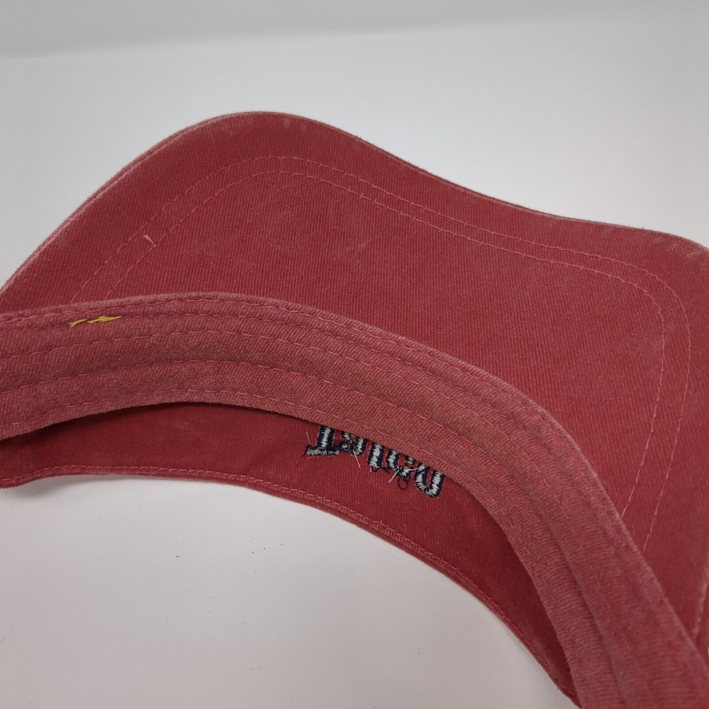 Talco Diamond Sun Visor Hat Red OSFA Adjustable Embroidered Adjustable Legend