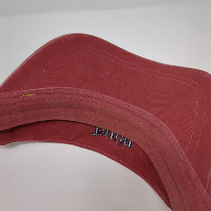 Talco Diamond Sun Visor Hat Red OSFA Adjustable Embroidered Adjustable Legend