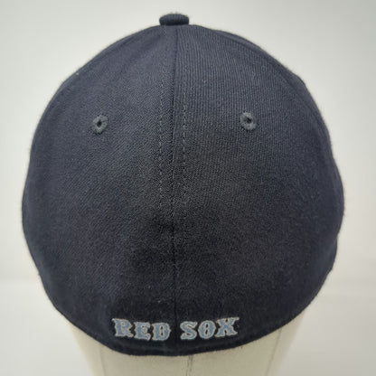 Boston Red Sox MLB New Era Baseball Cap Blue L 39THIRTY Stretch Fit Ribbon Hat