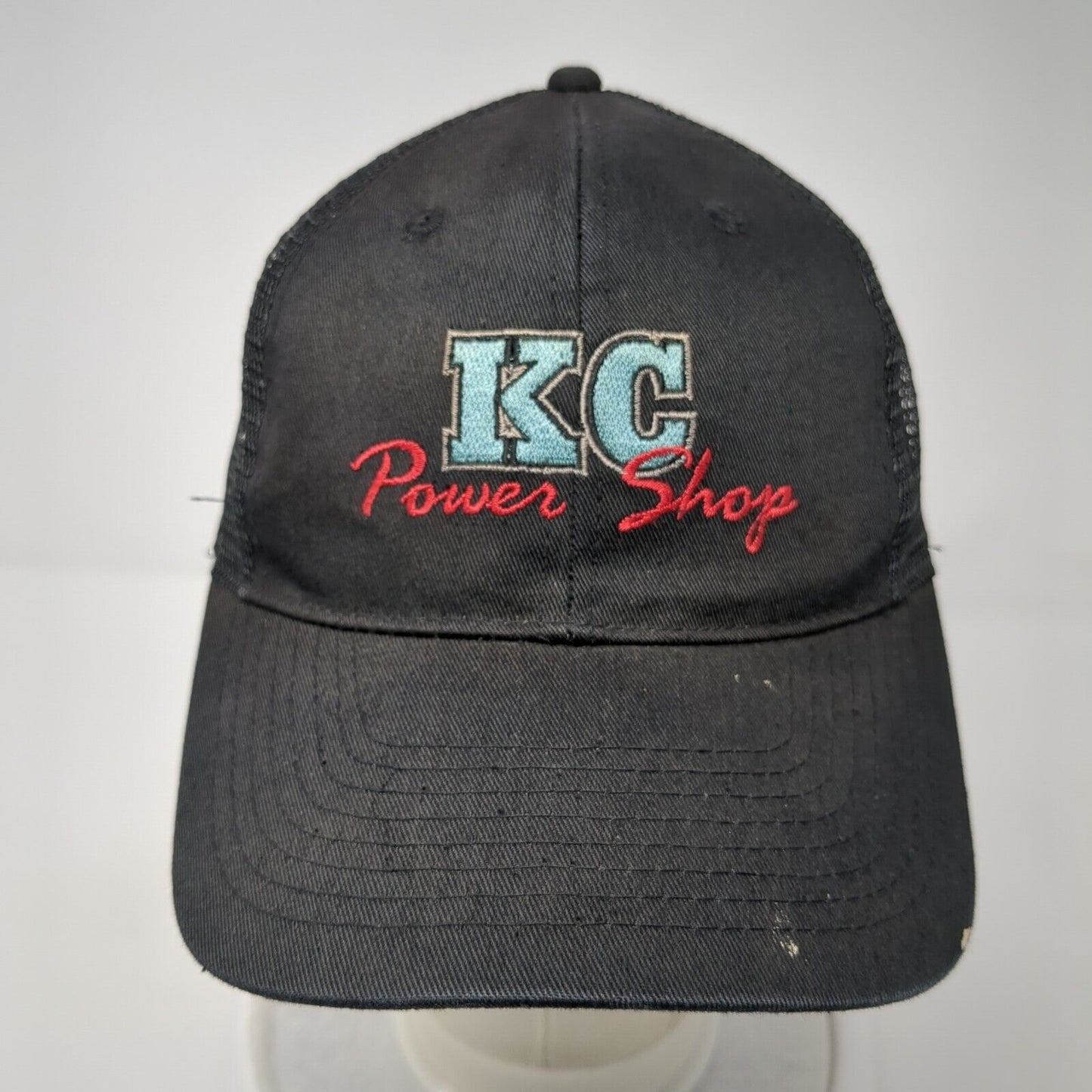 KC Power Shop Snapback Mesh Back Trucker Hat Black One Size Otto