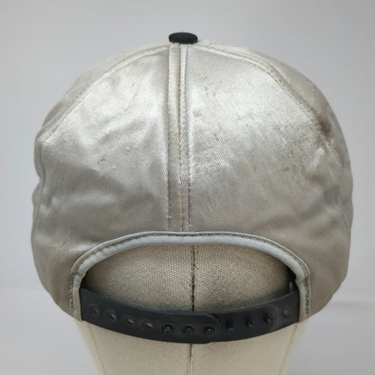 Adver-Togs 5 Panel Gray One Size White Farm Equipment Snapback Rope Hat