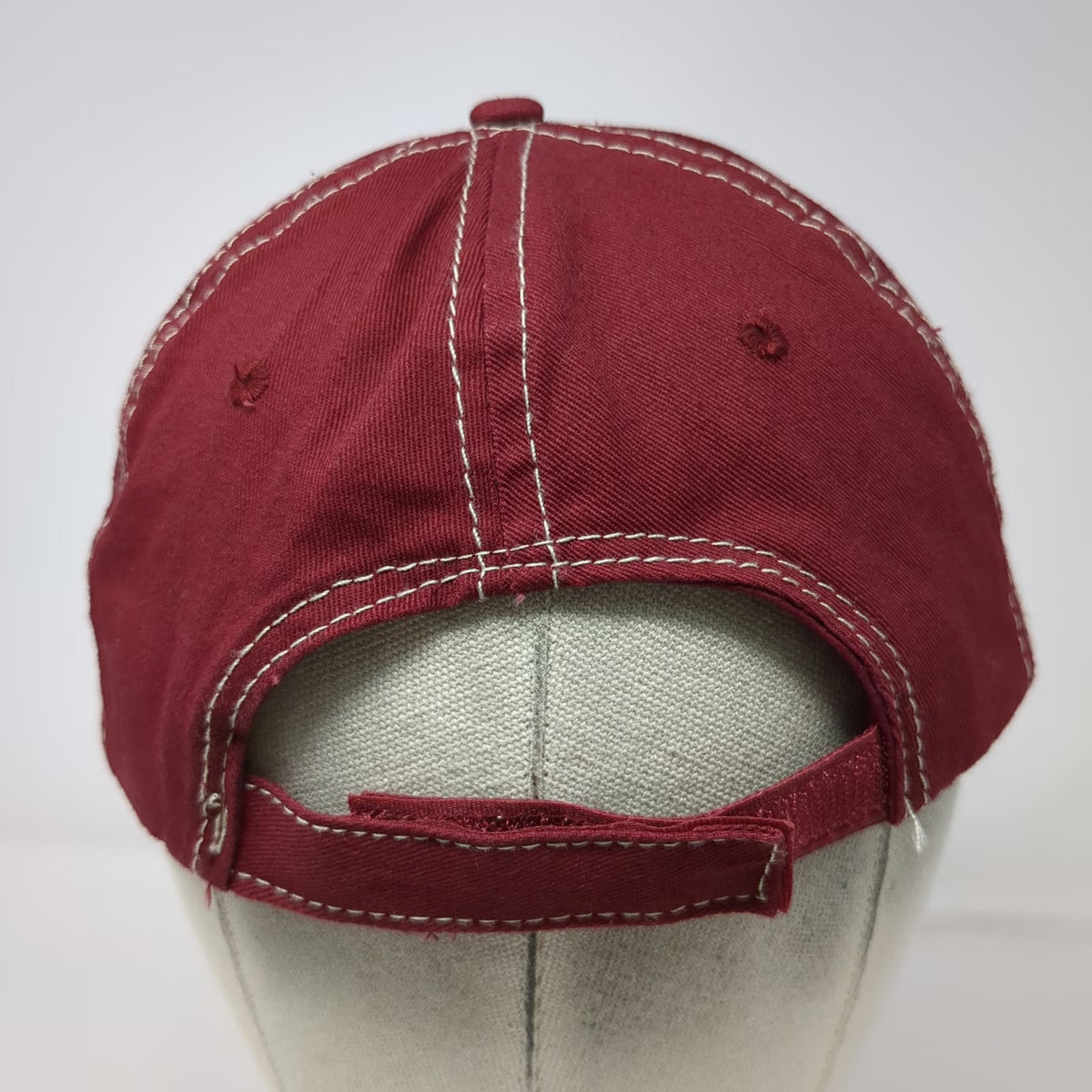 ACE Alaska 1959 Mountain Baseball Cap Red One Size Contrast Stitching Hat