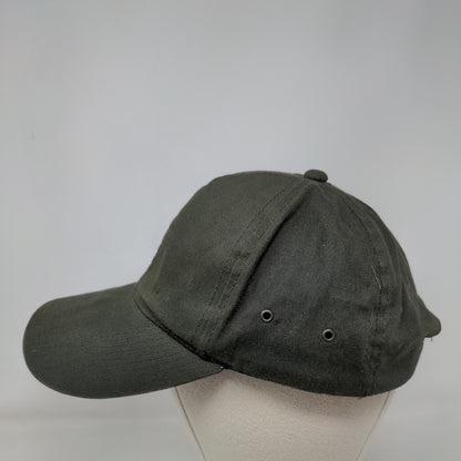 Signatures Slideback Hat Green OSFA Adjustable Solid Vent Holes Blank