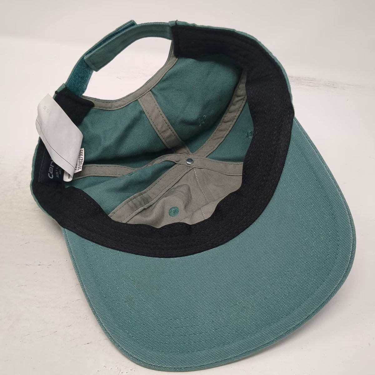 Carhartt Baseball Cap Green One Size Strapback Canvas Logo Patch Branded hat