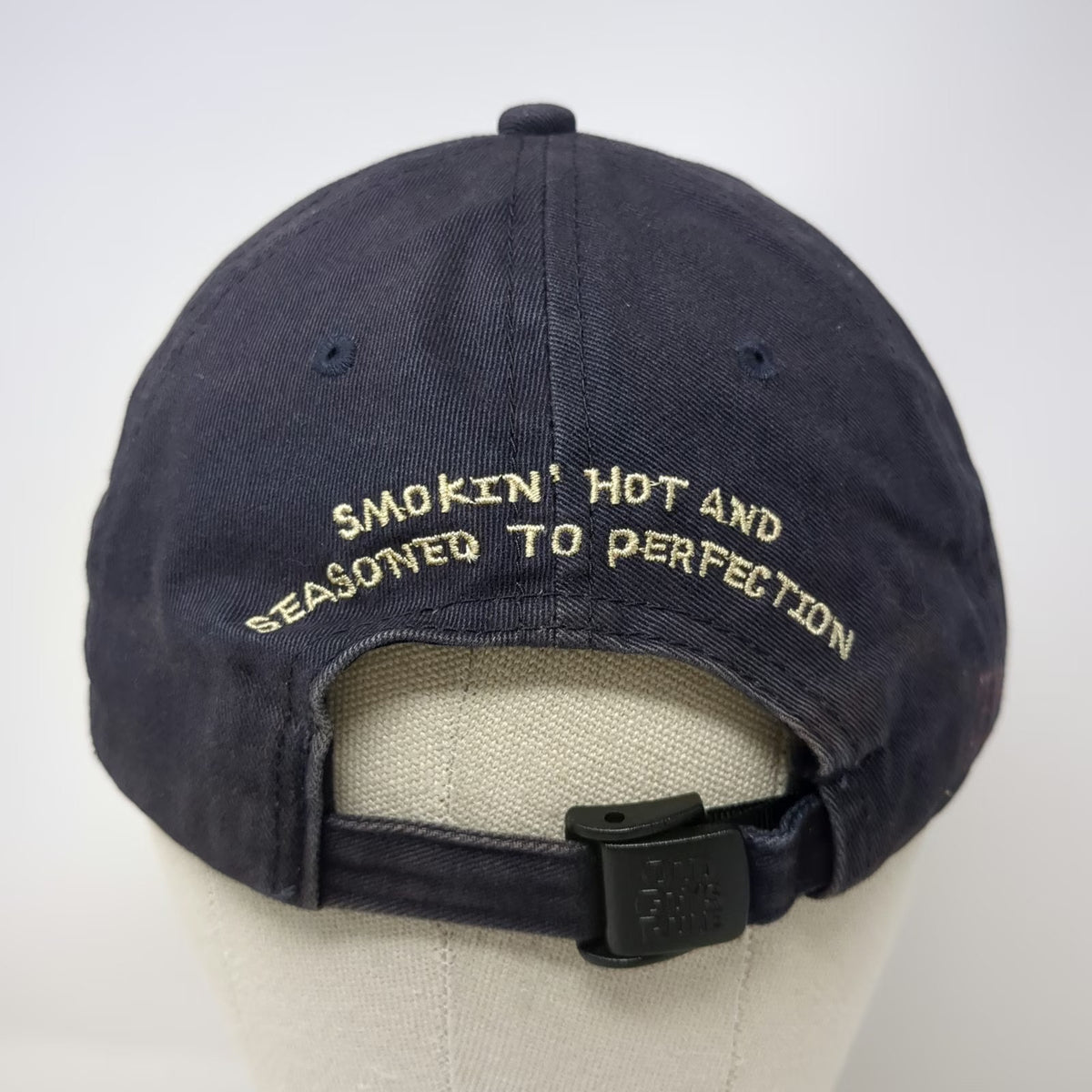 Old Guys Rule Baseball Cap Blue One Size BBQ Grill Smokin Hot Strapback Hat