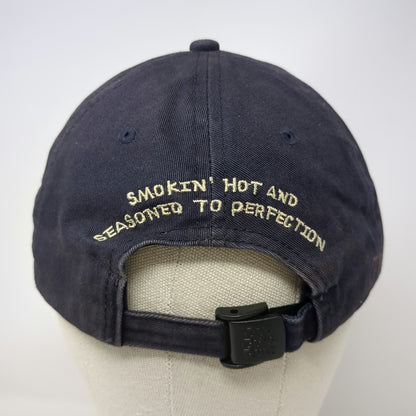 Old Guys Rule Baseball Cap Blue One Size BBQ Grill Smokin Hot Strapback Hat