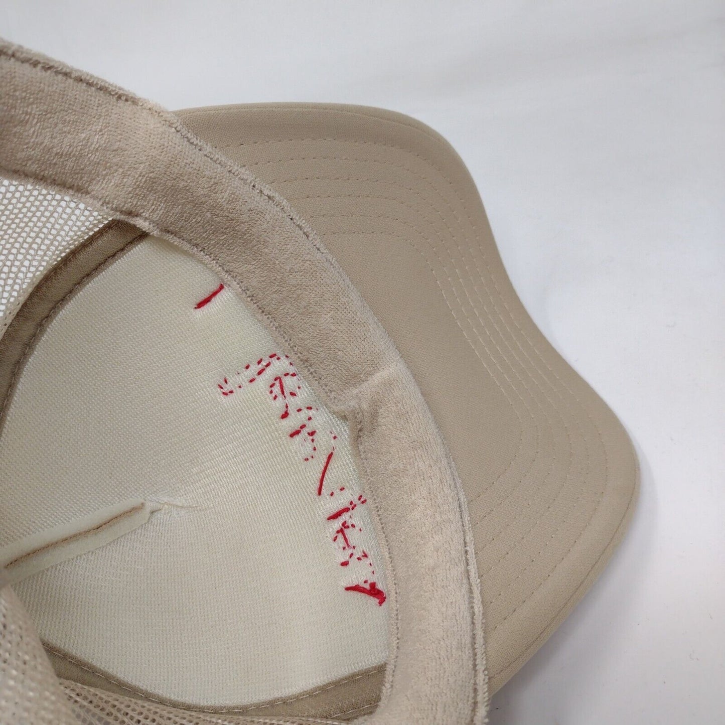 I Love You Snapback Trucker Hat Tan OSFM Adjustable Mesh Back Rope Otto
