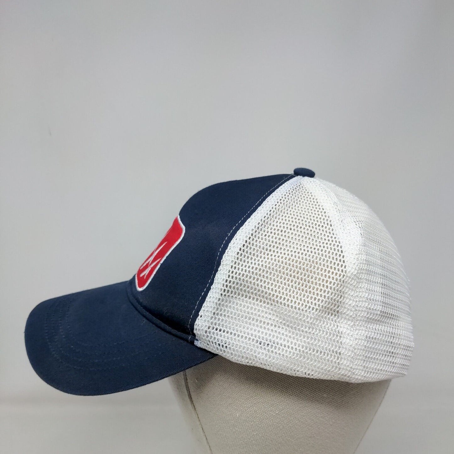 Fintech Patch Snapback Mesh Back Trucker Hat Blue OSFA Colorblock