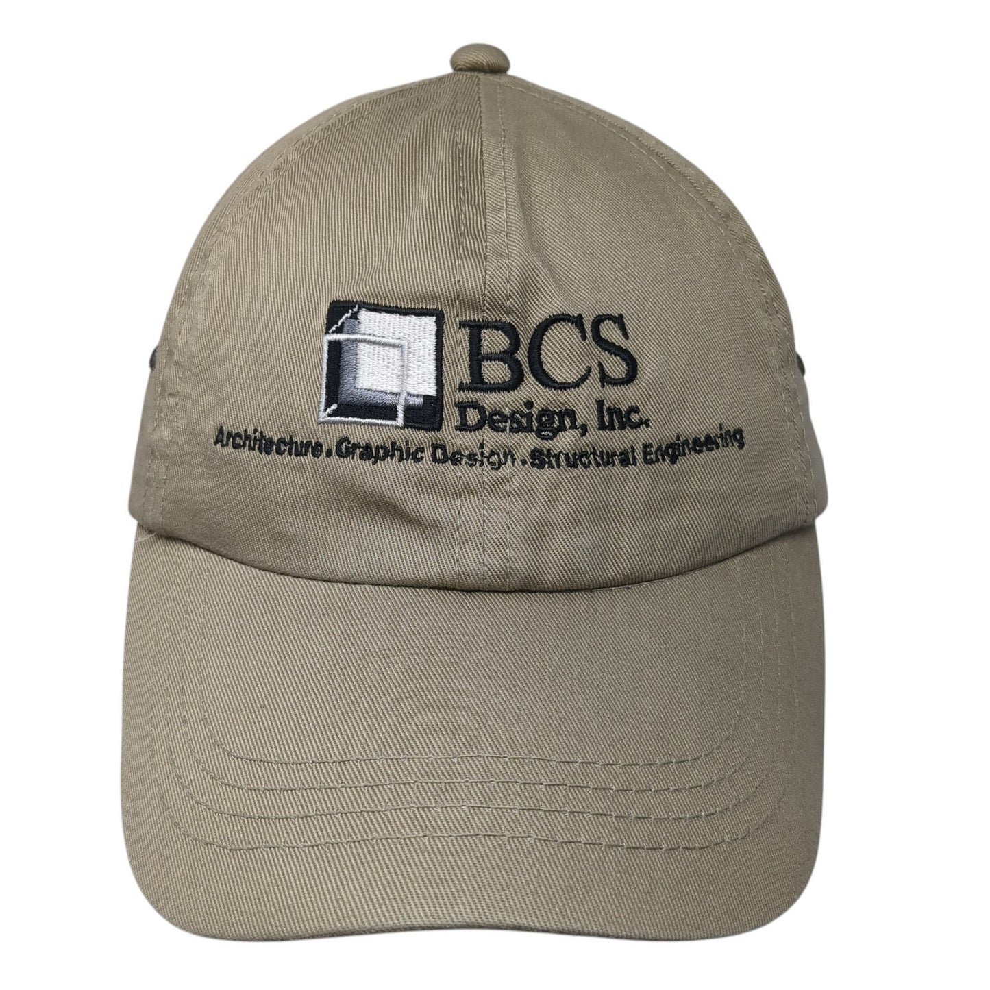 BCS Design Inc. Slideback Hat Brown One Size Adjustable Embroidered