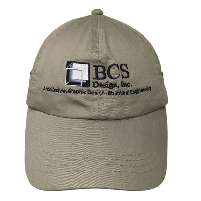BCS Design Inc. Slideback Hat Brown One Size Adjustable Embroidered