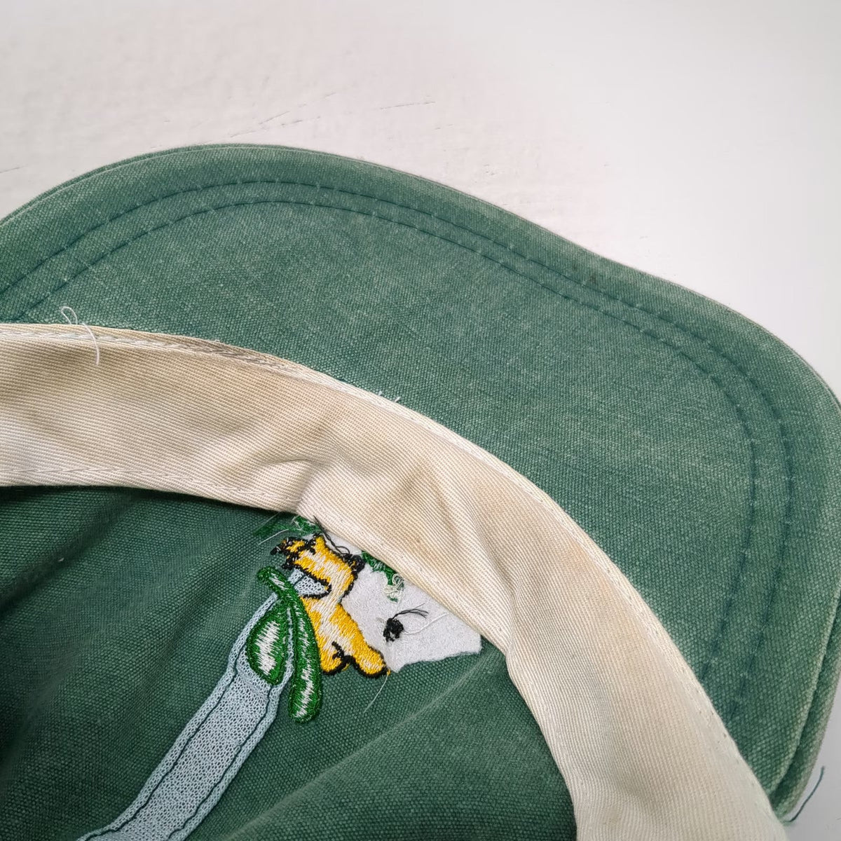 AJM Torino Air Duck Mascot Green Baseball Cap One Size Leather Strap Hat