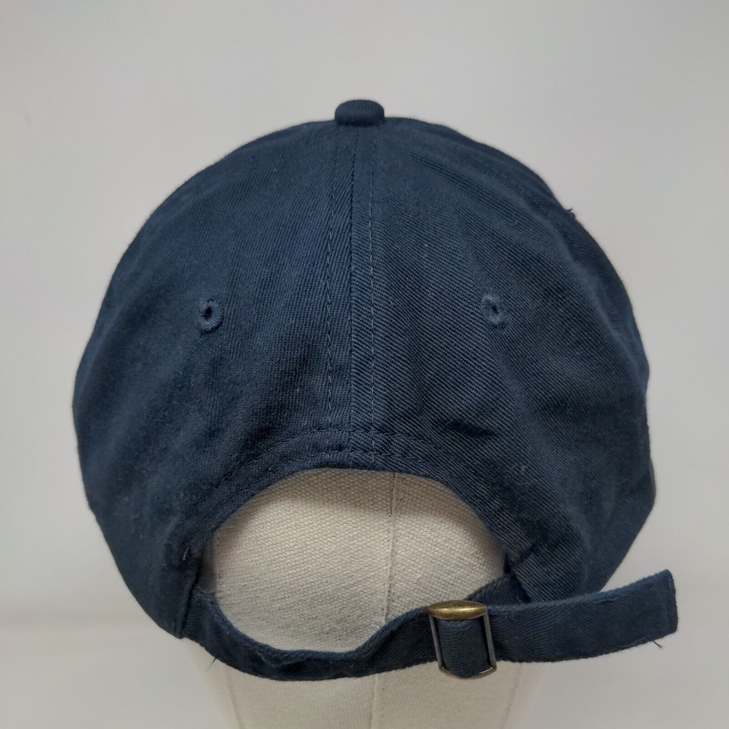 ID.me Slideback Hat Blue One Size Embroidered Adjustable Solid 6 Panel
