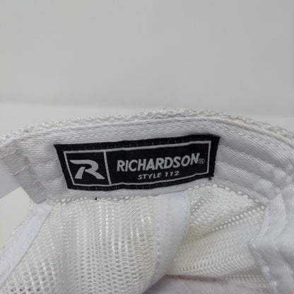 45 Squared Snapback Mesh Back Trucker Hat Red One Size Richardson