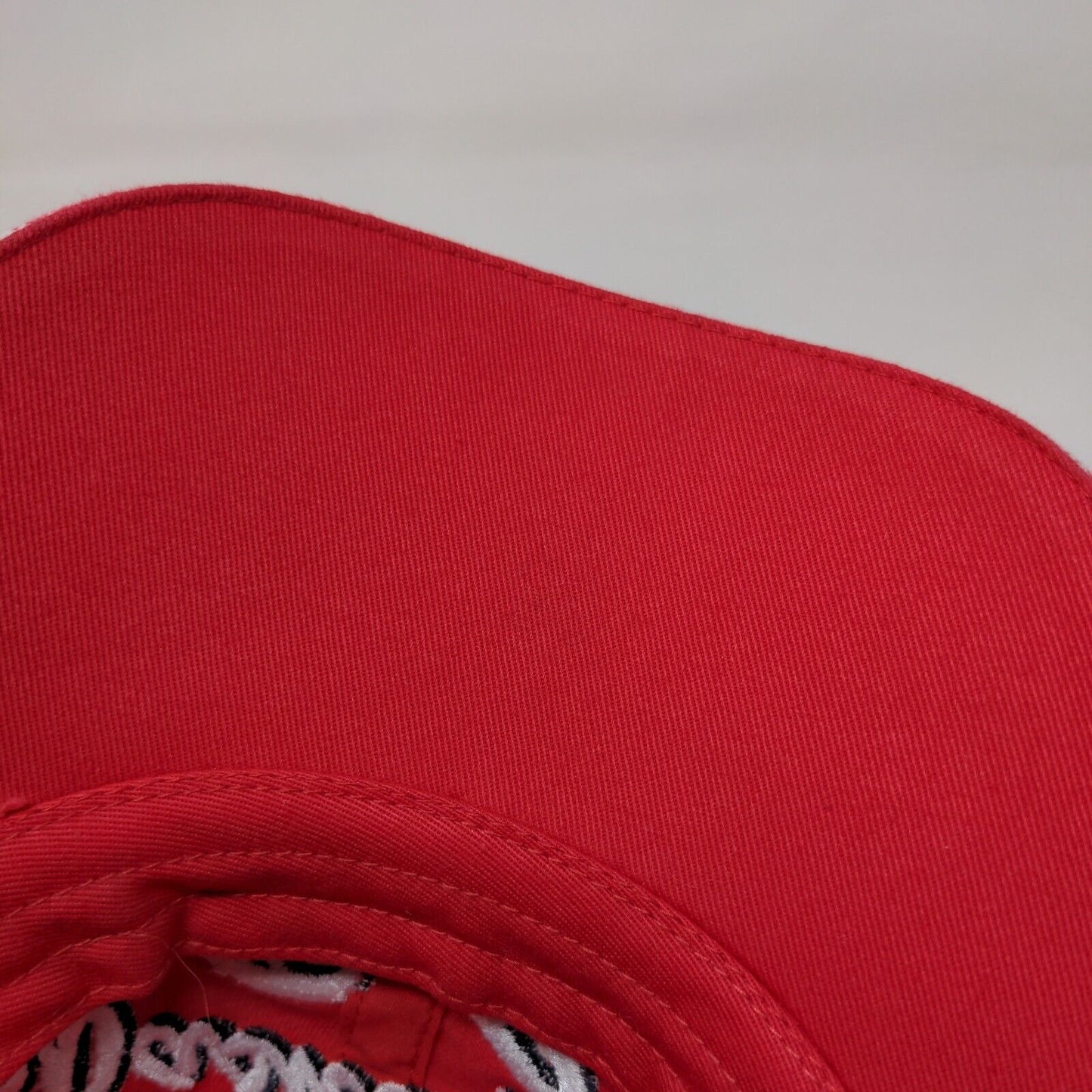 Washington DC Slideback Hat Red One Size Embroidered Triple Timber