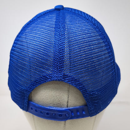 Bahamas Scrambled Eggs Trucker Hat Blue One Size Mesh Snapback Souvenir Captain
