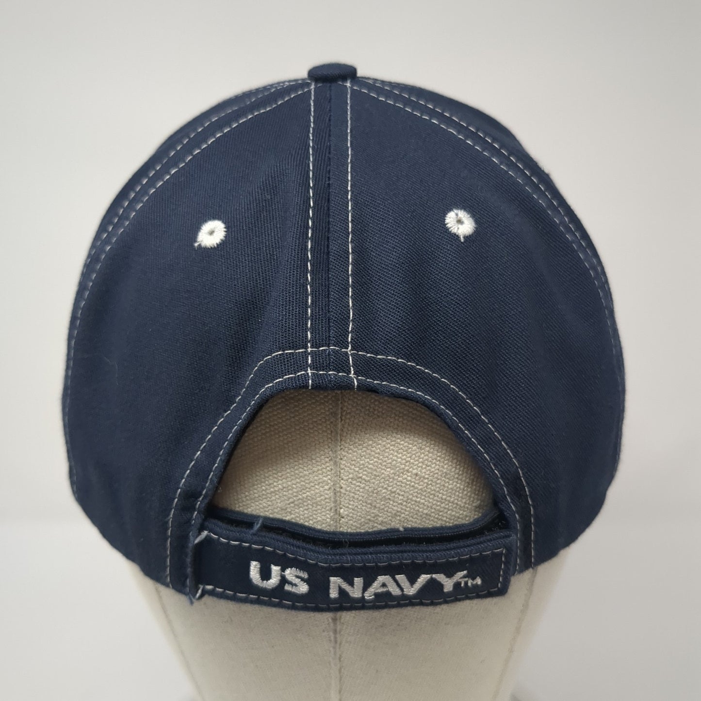 United States Navy Baseball Cap Blue One Size Adjustable Embroidered Patriotic