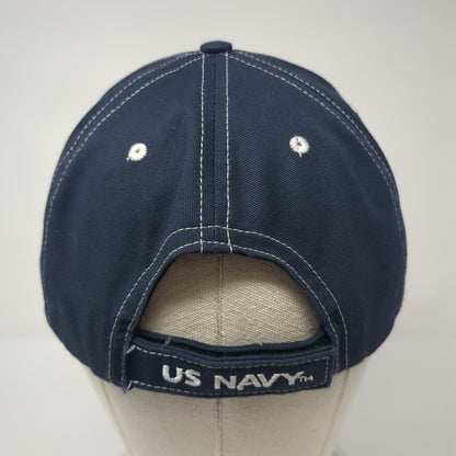 United States Navy Baseball Cap Blue One Size Adjustable Embroidered Patriotic