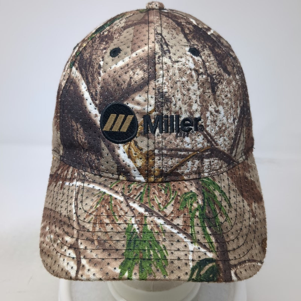 Cap America Baseball Cap Brown Camo One Size Miller Perforated Strapback Hat