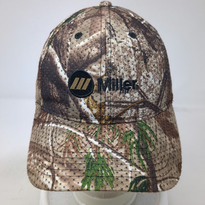 Cap America Baseball Cap Brown Camo One Size Miller Perforated Strapback Hat