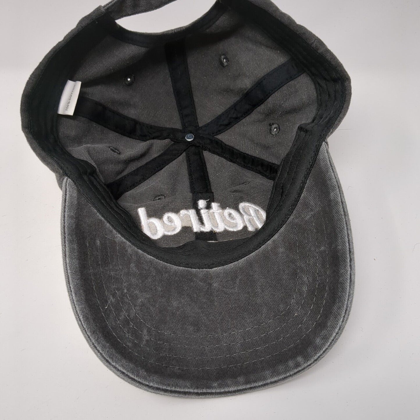 Retired 2023 Slideback Hat Gray One Size Adjustable Embroidered 6 Panel Cotton