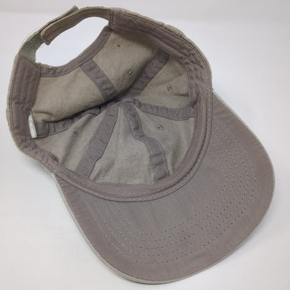 Unbranded Strapback Baseball Cap Brown One Size Adjustable 6 Panel Blank