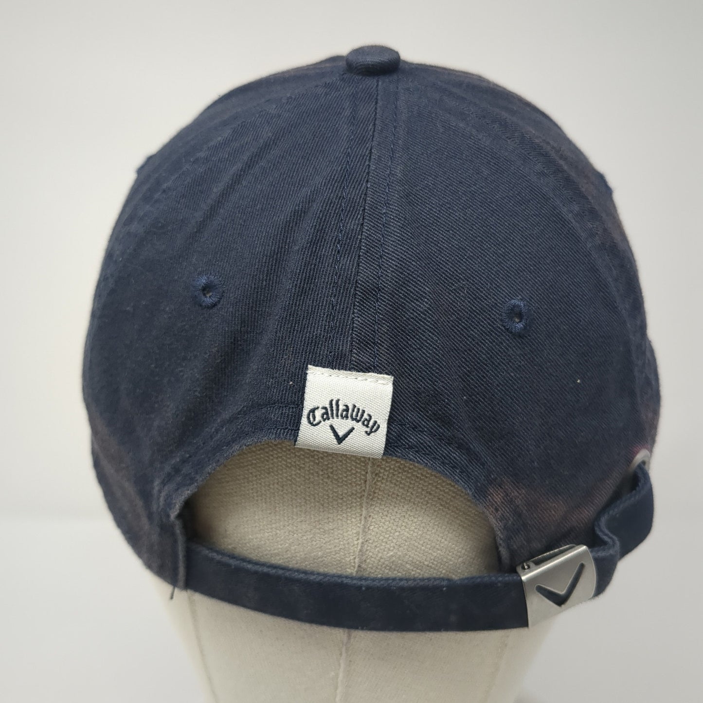 Callaway Slideback Baseball Cap Blue One Size Adjustable Embroidered 6 Panel