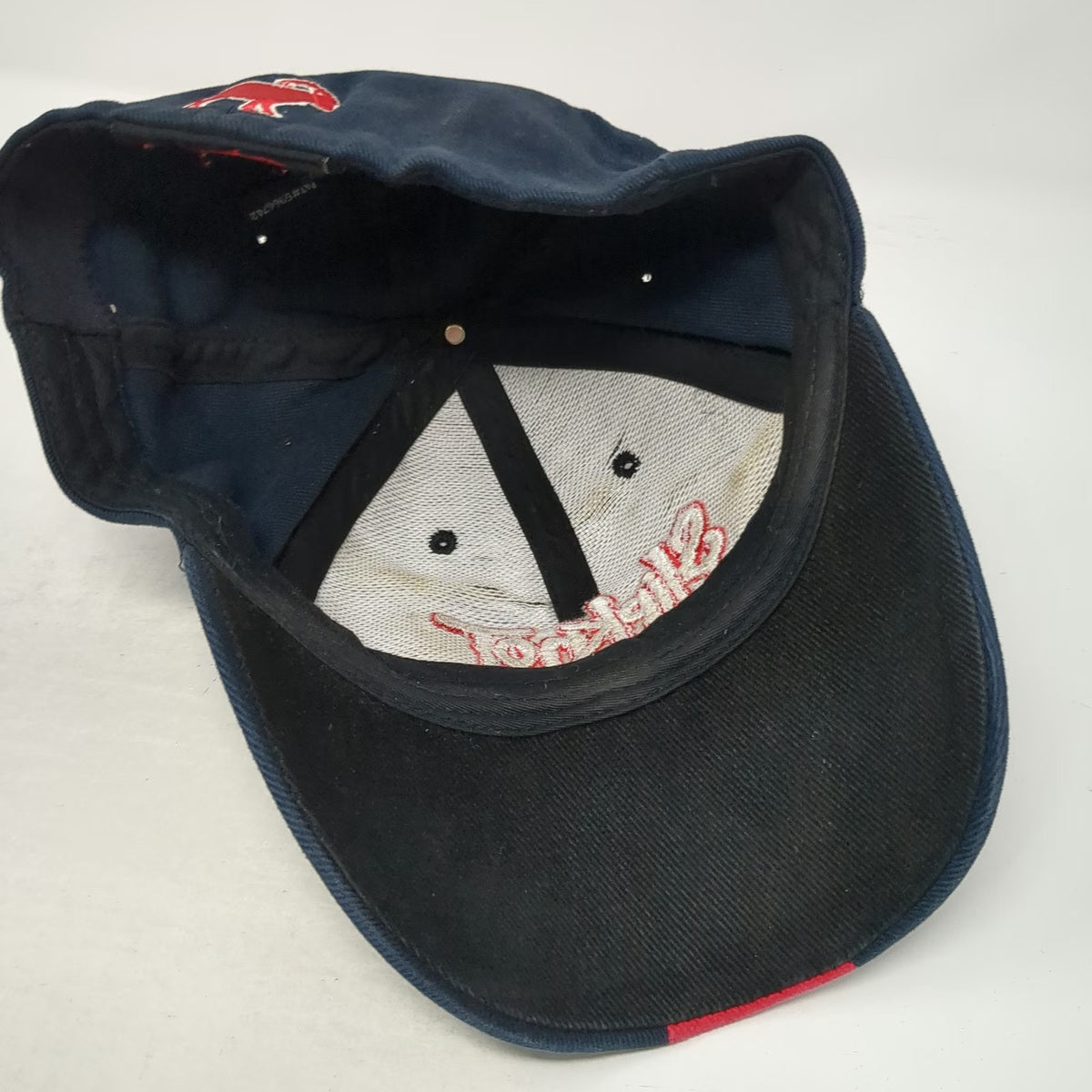Bio-Domes Slipknot Baseball Cap Blue Red M Band Stretch Fit Graphic Logo Hat
