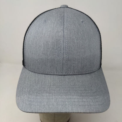 Yupoong Men's Snapback Mesh Back Hat Gray Blank Adjustable Polycotton