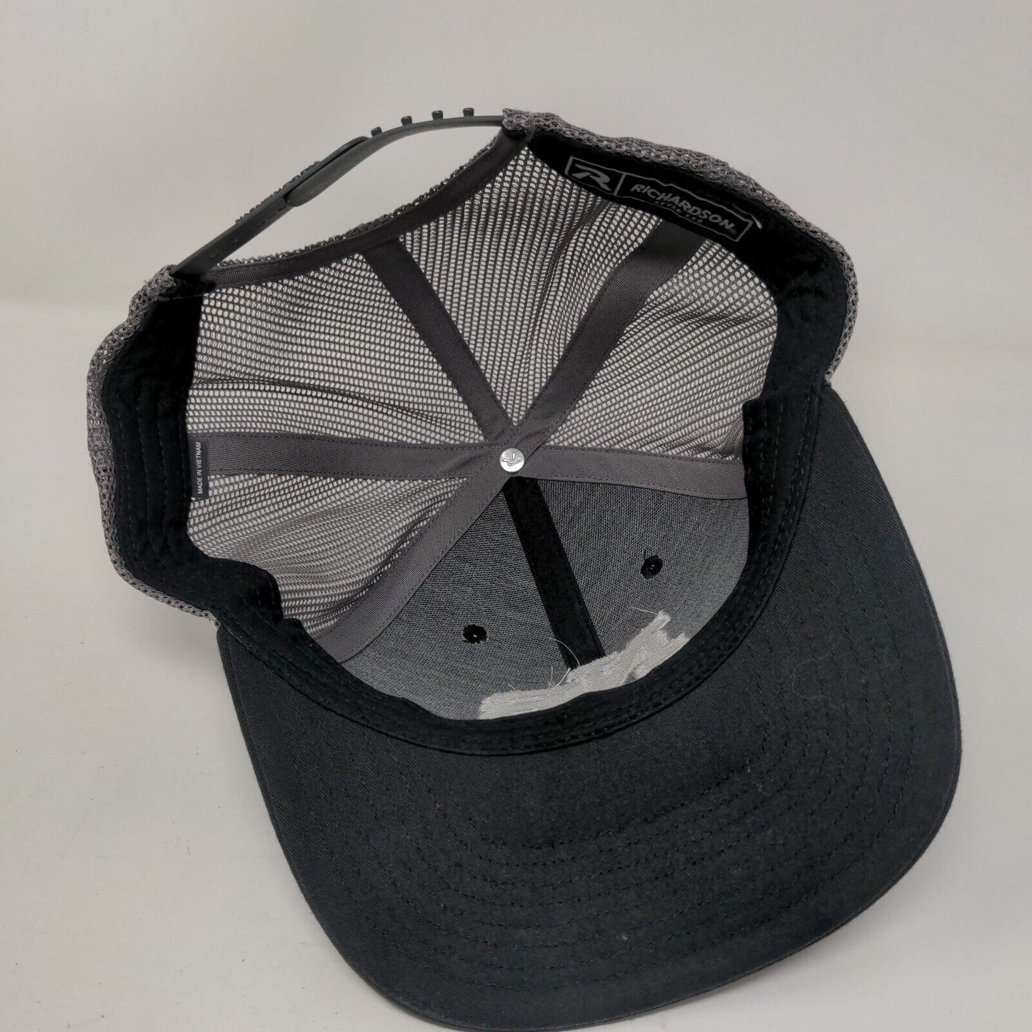 NB Snapback Mesh Back Trucker Hat Black One Size Embroidered Colorblock