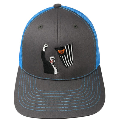 Lindo Snapback Mesh Back Trucker Hat Multicolor One Size Embroidered