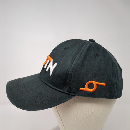 COTN Slideback Hat Black OSFA Adjustable Embroidered Solid 6 Panel