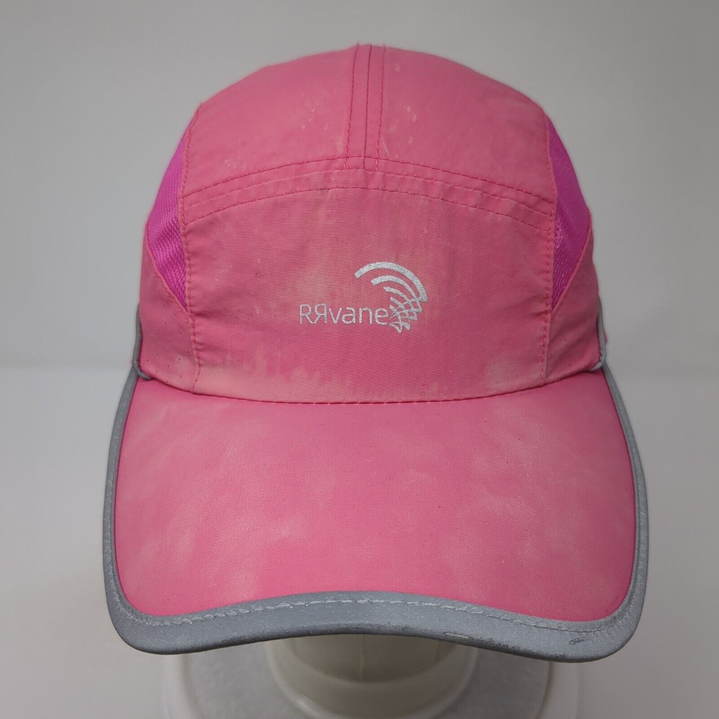 RRvane Strapback 5 Panel Cap Pink Size 56cm-62cm Adjustable Embroidered
