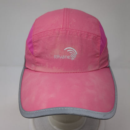 RRvane Strapback 5 Panel Cap Pink Size 56cm-62cm Adjustable Embroidered