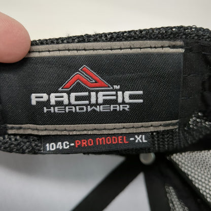 Pacific Headwear Trucker Hat Gray Black XL IBEW Local 1245 Bay Region Snapback