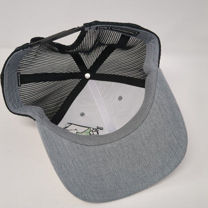 Golf Cart Snapback Trucker Hat Gray One Size Adjustable Mesh Back Richardson
