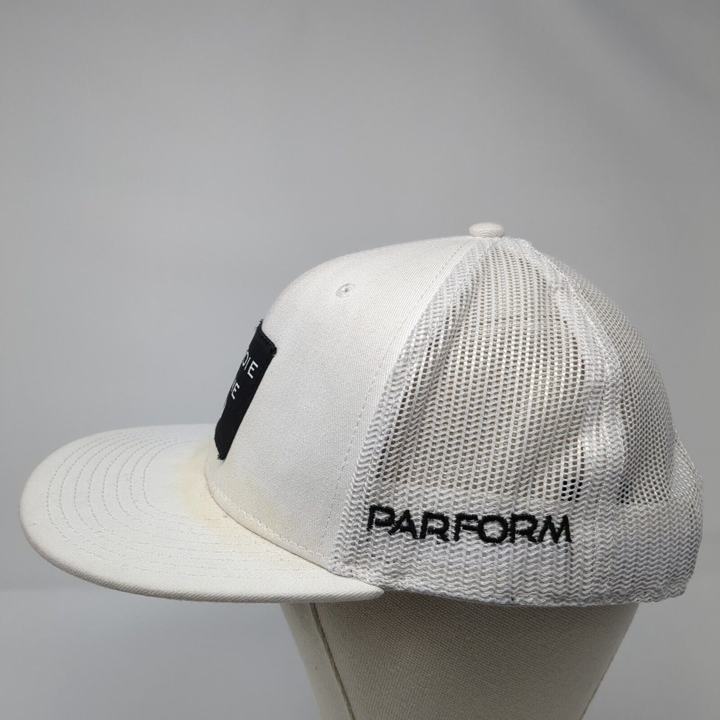 Birdie Time Parform Snapback Trucker Hat White OS Adjustable Mesh Back Otto