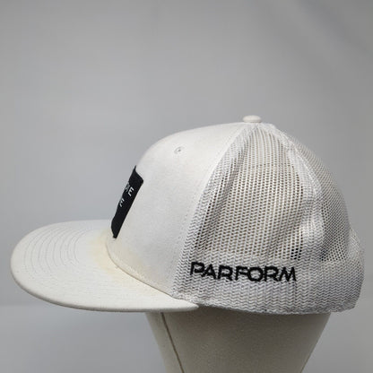 Birdie Time Parform Snapback Trucker Hat White OS Adjustable Mesh Back Otto