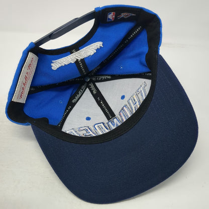 Mitchell & Ness Oklahoma City Thunder NBA Snapback Blue One Size Flat Brim Hat
