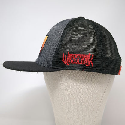 Westrek Trucker Hat Black One Size Deer Sunset Patch Mesh Snapback Field Hunt