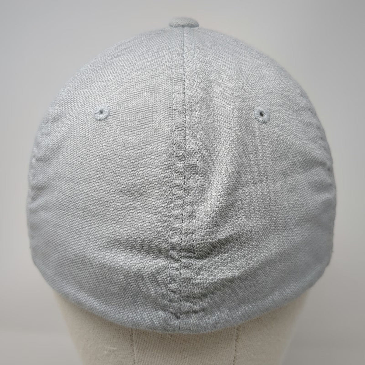 TravisMathew Baseball Cap Gray M Palm Tree Patch Flexfit Curved Brim Golf Hat