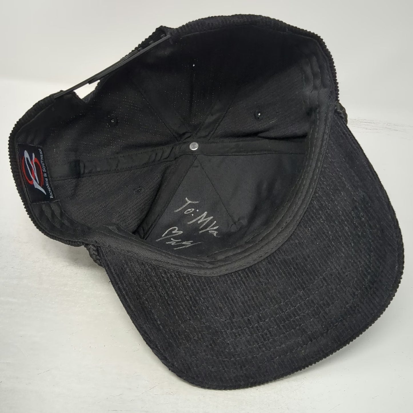 Richards & Southern Warren Zeiders 5 Panel Hat Black One Size Corduroy Rope