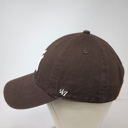 New York Yankees MLB '47 Baseball Cap Brown White One Size Slideback Logo Hat