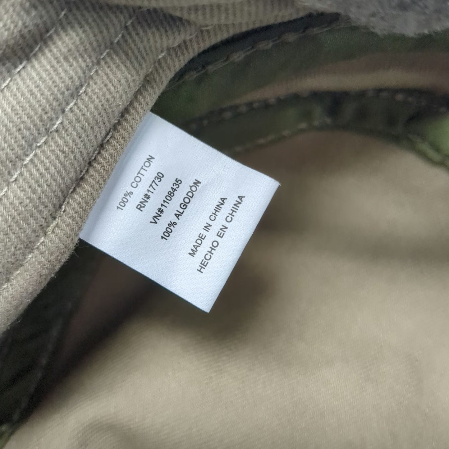 Brown Army Cap Hat One Size Side Pocket Strapback Cotton Solid Plain Utility