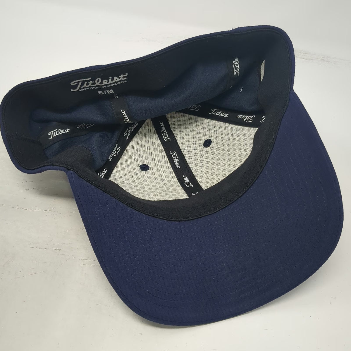 Titleist Baseball Cap Blue M Pro V1 FootJoy Golf Performance Script Logo Hat