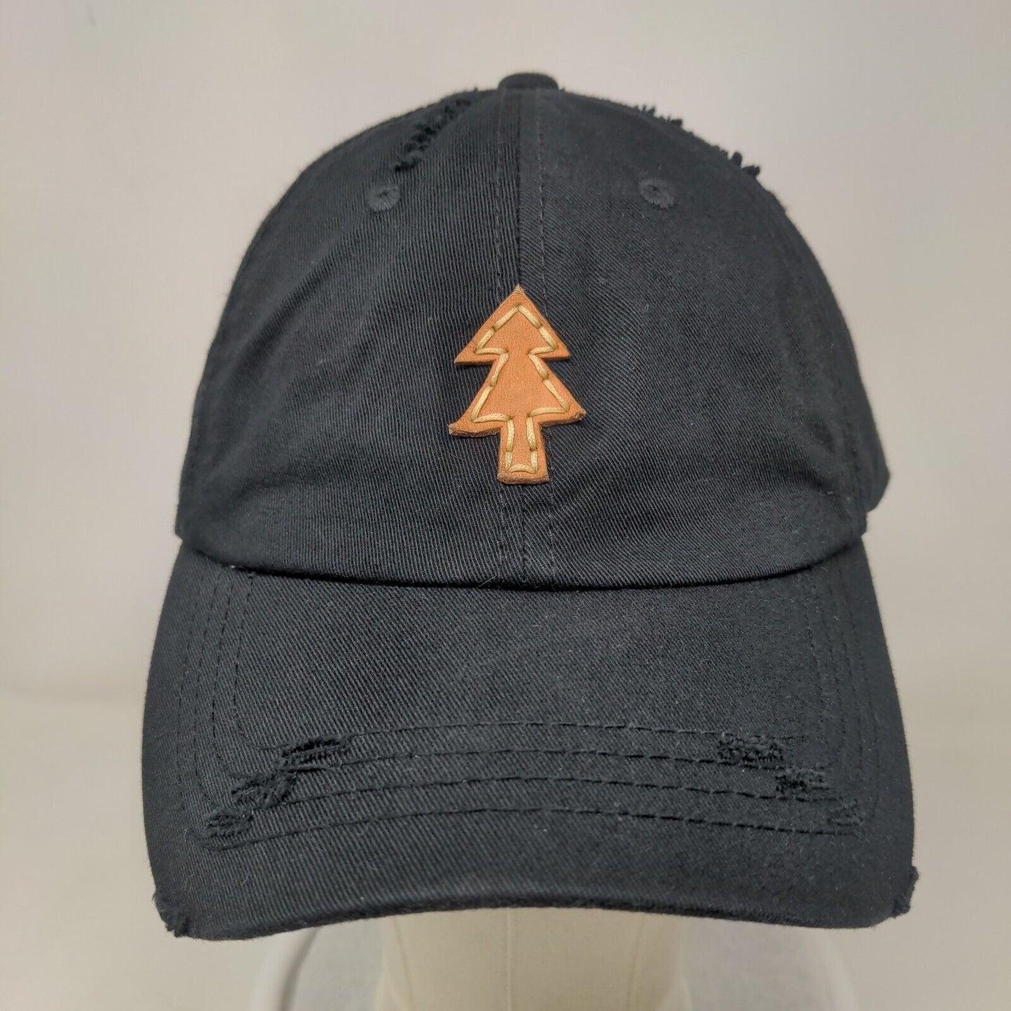 Christmas Tree Slideback Hat Black OSFM Adjustable 6 Panel Unbranded