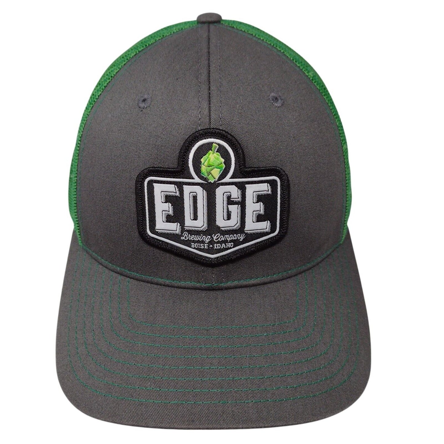 Edge Brewing Company Patch Snapback Trucker Hat Multi OSFA Mesh Back