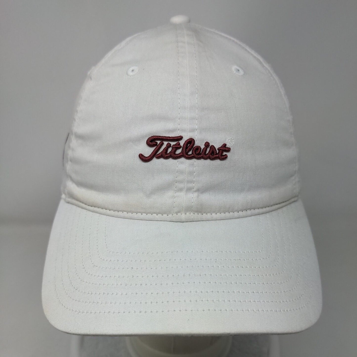 Titleist Strapback Hat White One Size Adjustable Embroidered 6 Panel