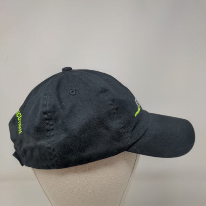 Afterburner Strapback Hat Black One Size Adjustable Embroidered Port & Company