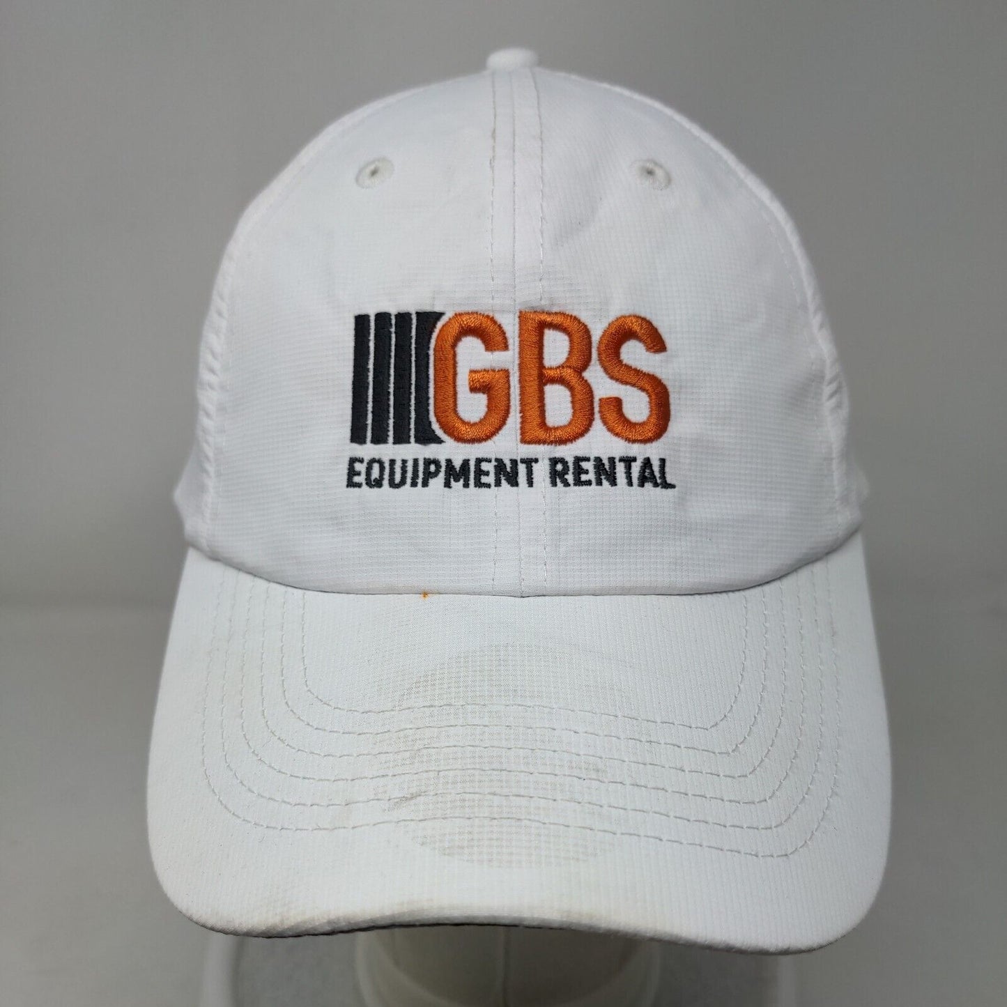 GBS Equipment Rental Strapback Hat White OSFA Embroidered Adjustable